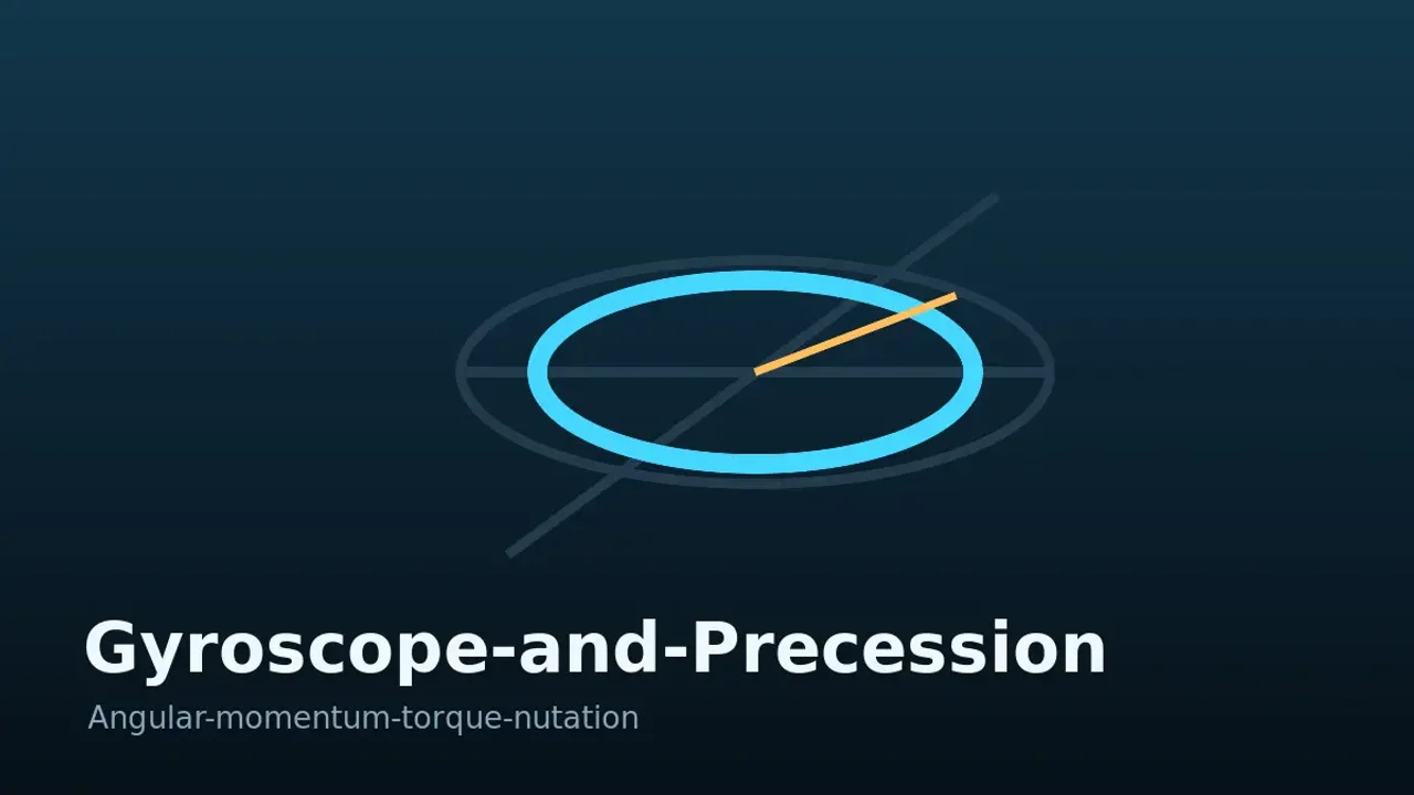 Preview of the Gyroscope and Precession interactive physics simulation