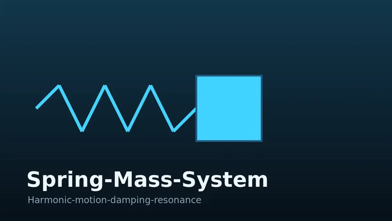 Preview of the Spring–Mass System interactive physics simulation