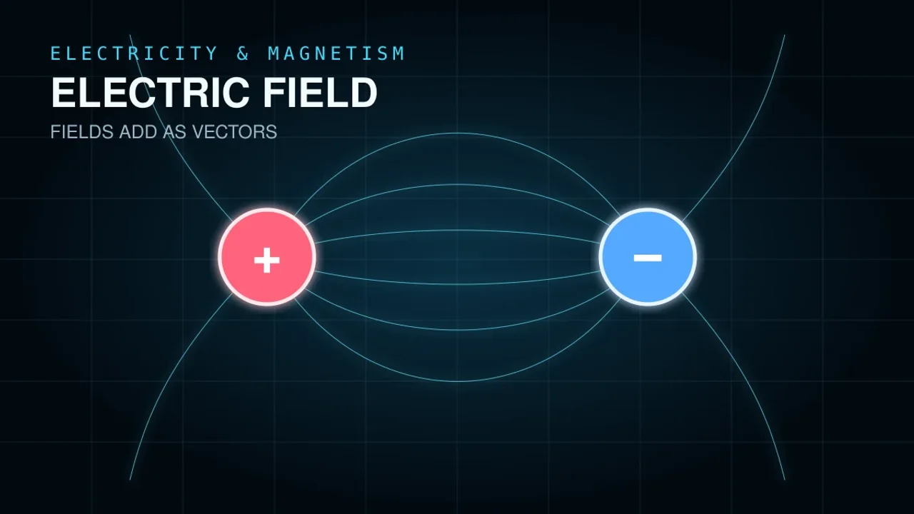 Preview of the Electric-Field Visualiser Laboratory interactive physics simulation