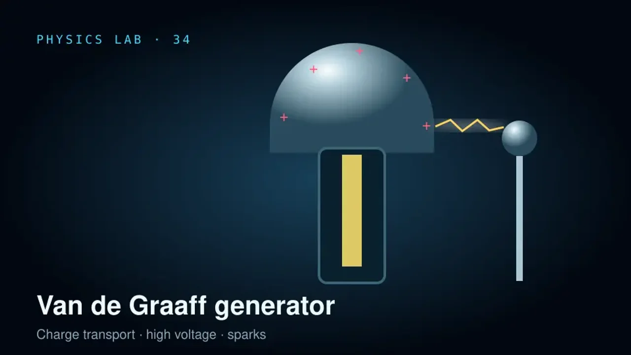 Preview of the Van de Graaff Generator Laboratory interactive physics simulation