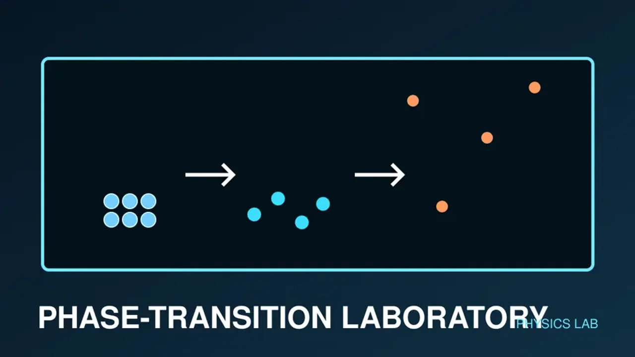 Preview of the Phase-Transition Laboratory interactive physics simulation