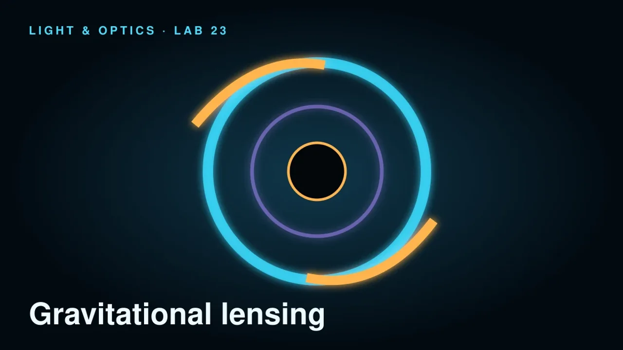 Preview of the Gravitational Lensing Laboratory interactive physics simulation