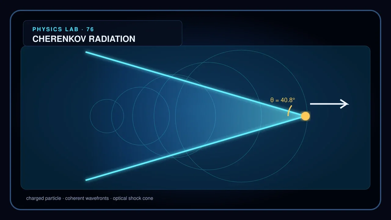 Preview of the Cherenkov Radiation Laboratory interactive physics simulation