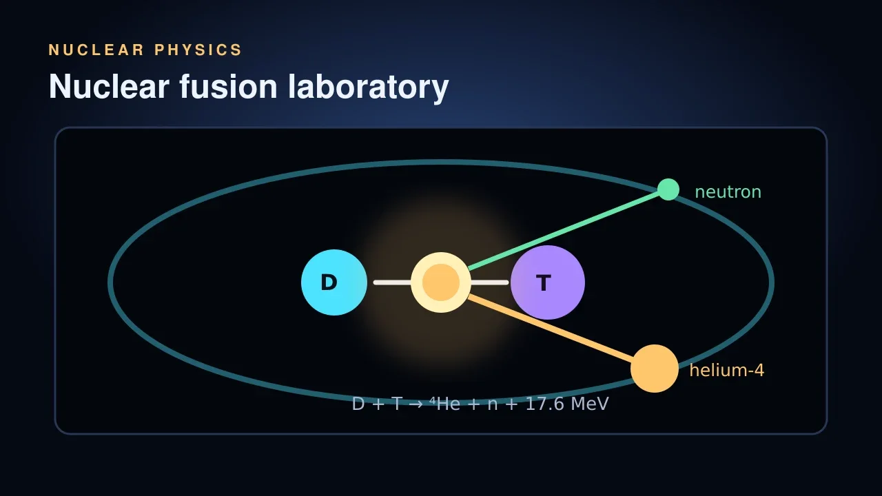 Preview of the Nuclear Fusion Simulator interactive physics simulation