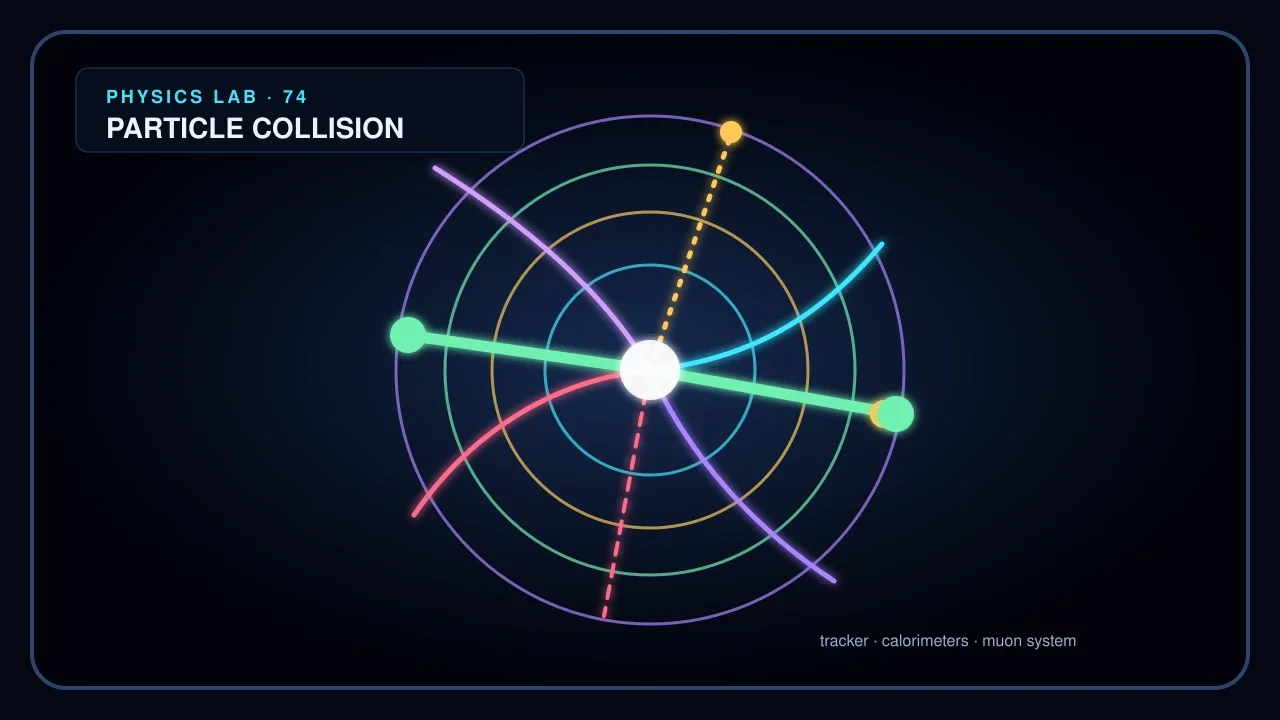Preview of the Particle Accelerator Collision interactive physics simulation