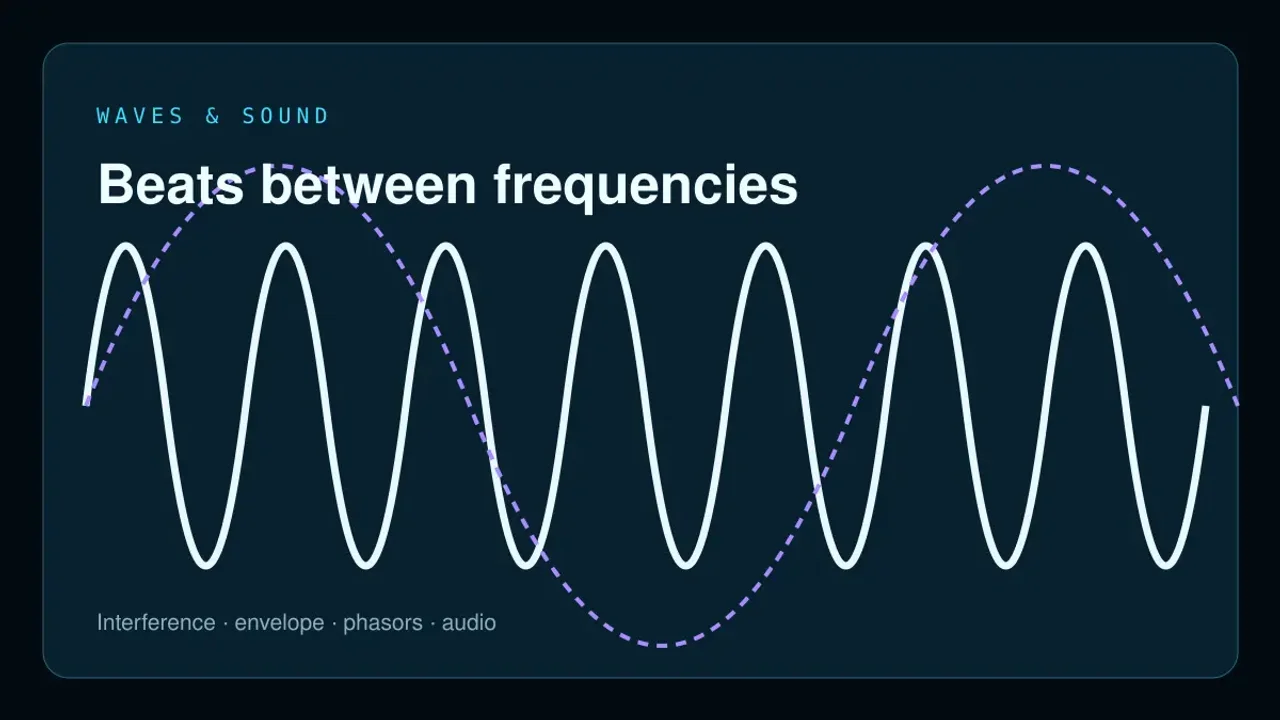 Preview of the Beats Between Frequencies Laboratory interactive physics simulation