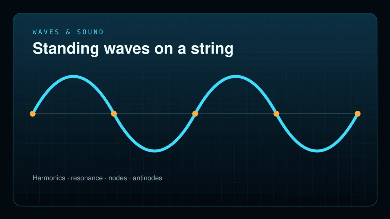 Preview of the Standing Waves on a String Laboratory interactive physics simulation